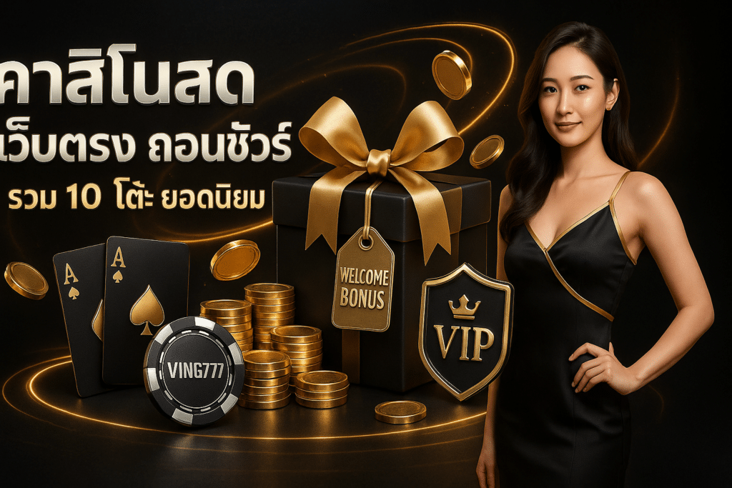 คาสิโนสด เว็บตรง ถอนชัวร์